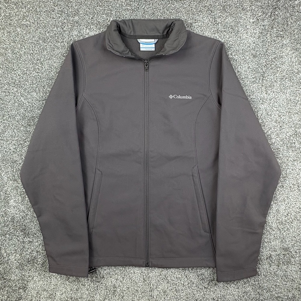 Columbia Kruser Ridge II Softshell Jacket Womens M Gray Full‎ Zip Windbreaker
